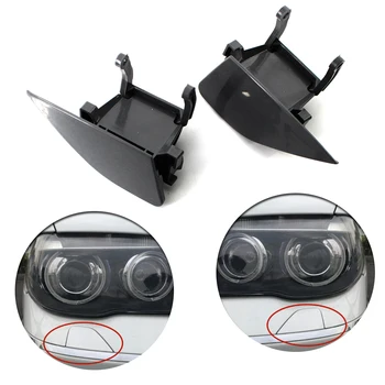 

For BMW 7 Series E65 E66 2005 2006 2007 2008 Car Front Bumper Headlight Washer Cover Cap ABS 1Pair