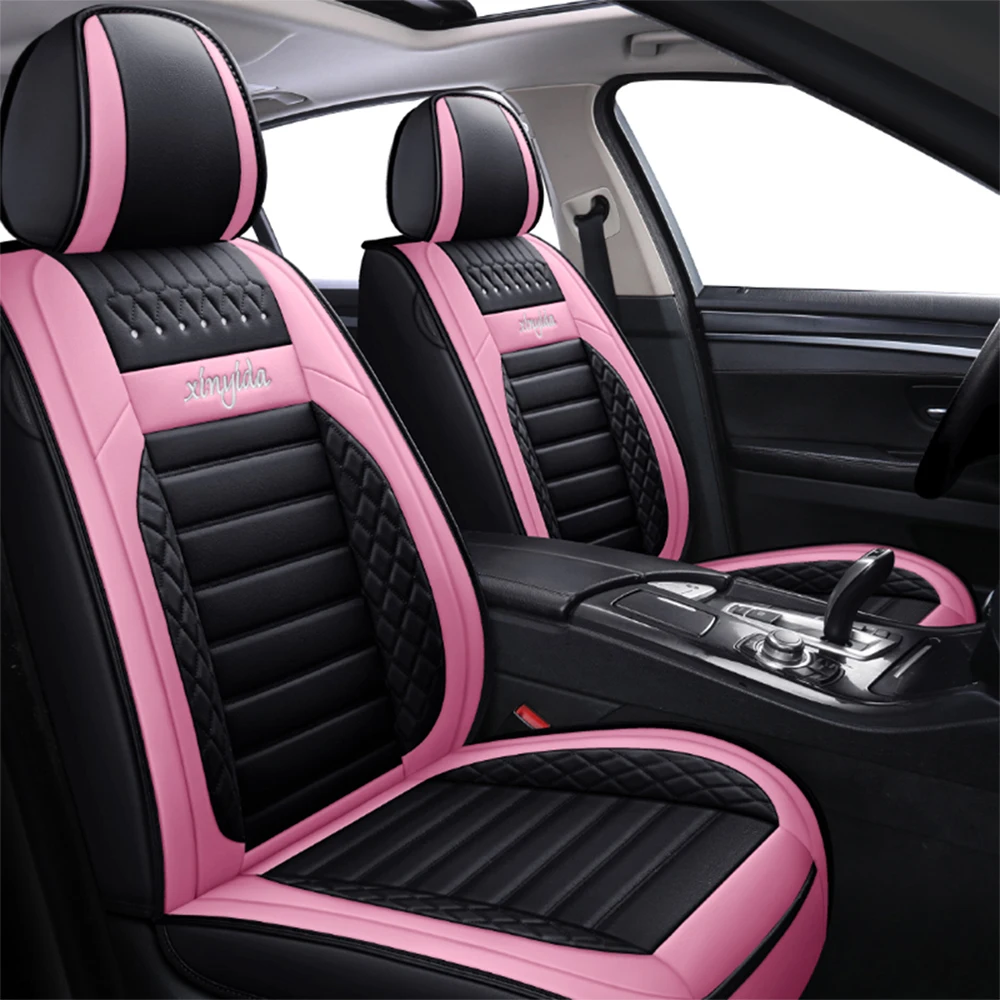 Leather Car Seat Cover for Volkswagen polo 9n polo sedan 6r touareg passat  b3 Golf 7 caddy Tiguan Seat Covers Auto Accessories