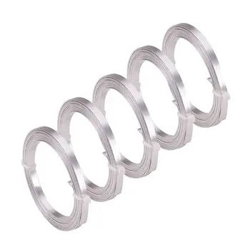 

5 Roll Silver Flat Aluminum Wire Flexible Metal Wire Bezel Seting Jewelry Making