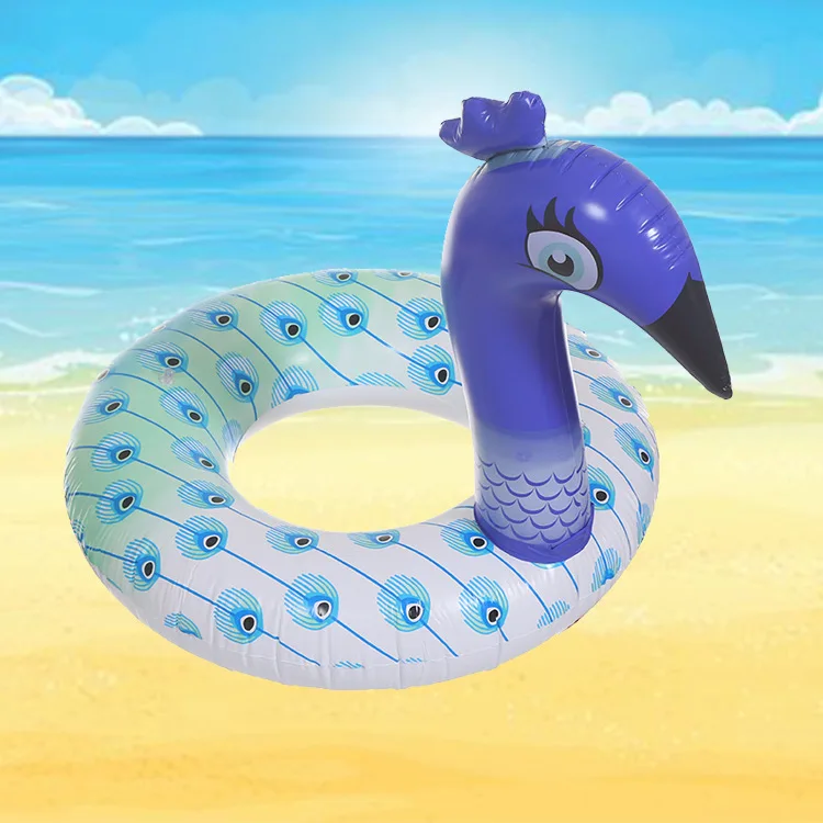 

Manufacturers Wholesale New Style Adult Inflatable Peacock Swimming Tube Environmentally Friendly PVC Riding Armpits Ring Online