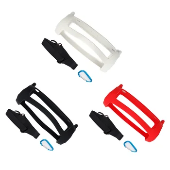 

Gosear Portable Silicone Protective Case Cover Sleeve Skin with Strap Carabiner for JBL Flip5 Flip 5 Wireless Bluetooth Speaker