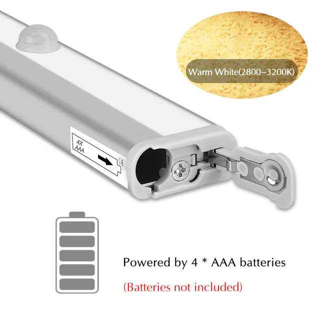 luces LED Kitchen Lights with Motion Sensor AAA Battery ...