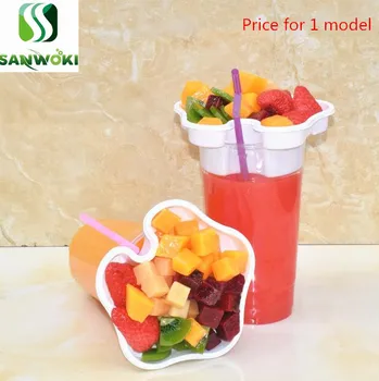 

Simulation Fruit Melaleuca cup props mango smoothie cup model strawberry ice cream sample Fruit Sundae model window display
