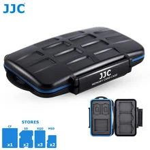 Aliexpress - JJC 8 Slots Waterproof Memory Card Case Wallet Holder for 1 CF 2 SD SDXC SDHC 2 MSD Micro SD TF 3 XQD Card Storage Box Organizer