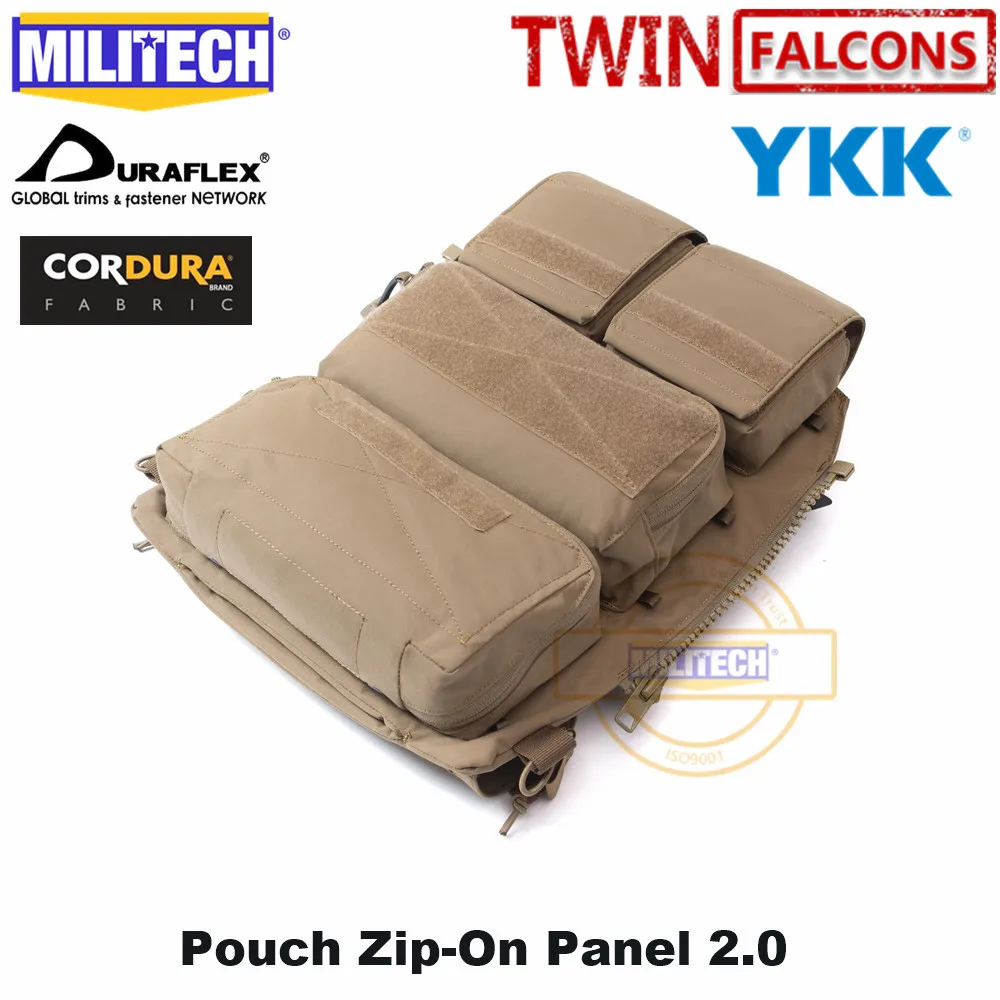 MILITECH Crye CP 2,0 на молнии сумка панель платформа для JPC CPC AVS Военная молния пакет TWINFALCONS TW 500D Delustered Cordura