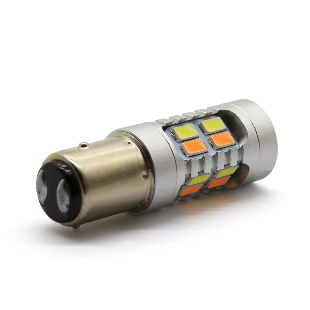 EURS 10 шт. 1156 BA15S P21W светодиодный BAY15D светодиодный лампы 1157 P21/5 Вт R5W 5630 20SMD авто лампы противотуманных фар автомобиля светодиодный светильник белого и желтого цвета 12V 24V