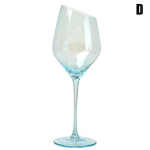 Голубой-синий скос красное вино бокал большой живот шампанское красное вино бокал чашка XOA