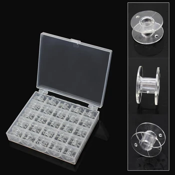 

Set Of 25PCS Sewing Machine Bobbins Spool Bobbin With Case High Quality