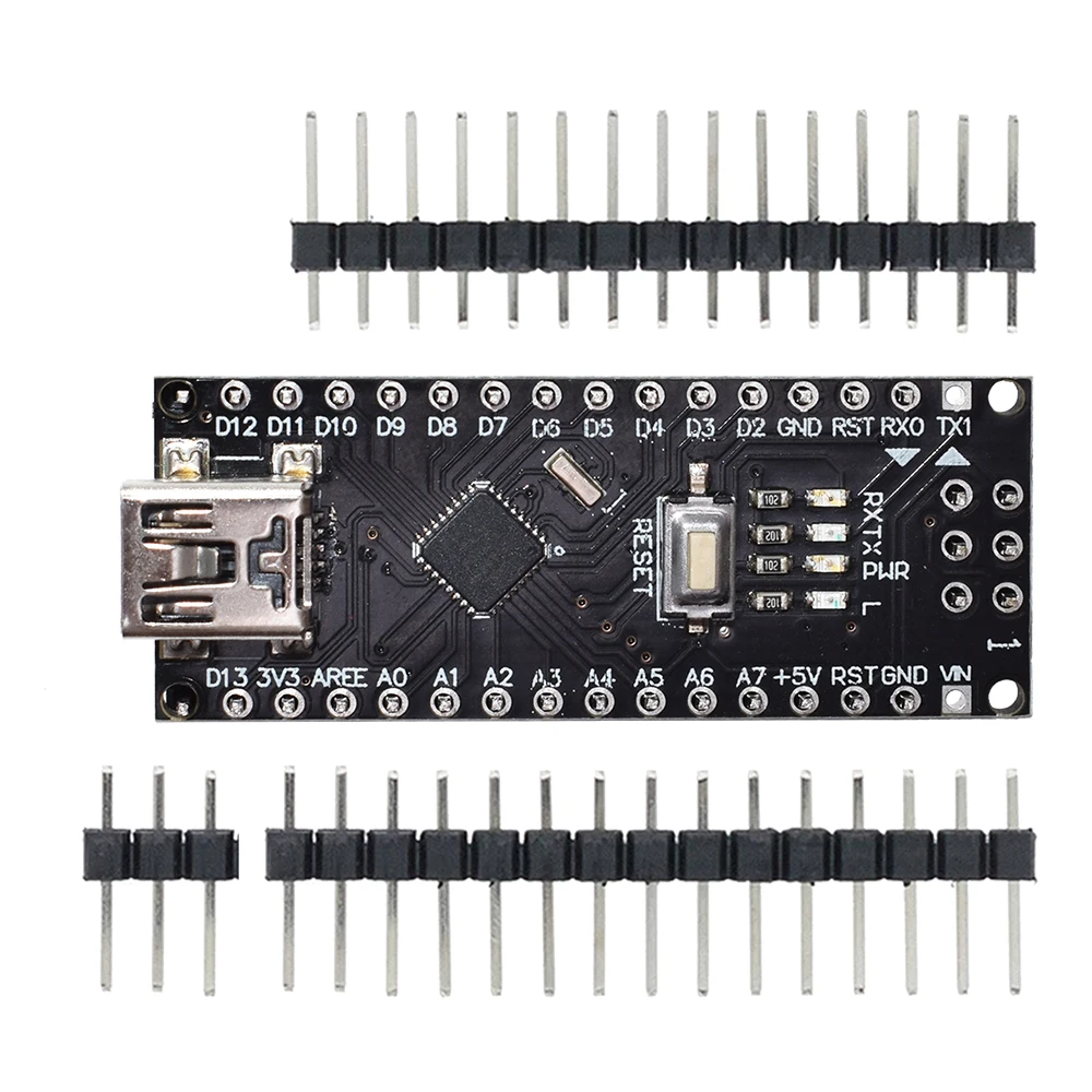 10 шт./лот черный NANO V3 Mini USB с Загрузчиком Nano V3.0 контроллер совместимый CH340