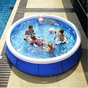 

1.8m/2.4m/3m/3.6m/4.5m Inflatable Summer Swimming Pool PVC Tarp Adult Kids Pool Bathing Tub Outdoor Indoor Swimming Pool Bathtub