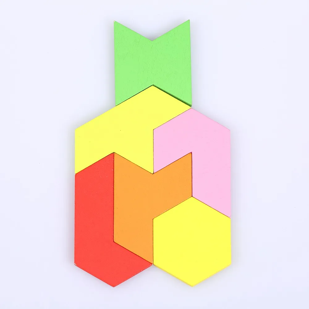 Деревянные головоломки Алмазная доска Tangram раннее образование Develoment игрушки подарки для детей