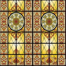 Пользовательские размеры христианские стеклянные наклейки Статические цепляются Многоразовые цветные капельки церковный витраж украшения для дома 60 см x 100 см