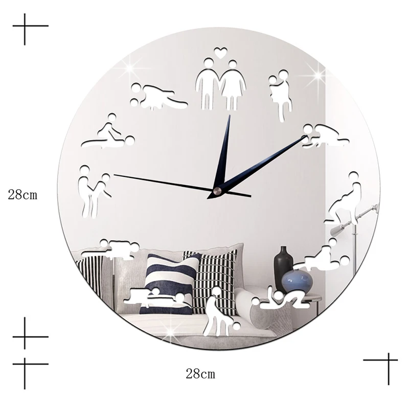 Неоновые Настенные часы светодиодный Декор для ночного клуба взрослых Gfit