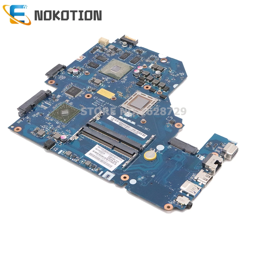 discount  NOKOTION For Acer aspire E5-551G Laptop Motherboard NBMLE11001 NB.MLD11.001 LA-B221P A10-7300 CPU R