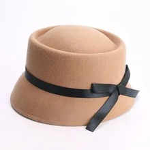 2021 Japanese  All Wool Fashion Simple formal hat Exquisite Basin Hat Autumn Winter Warm Fisherman Church Hats Women Elegant