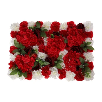 

1pc Artificial Home Wedding Backdrop DIY Decorations Silk Rose Flower Wall Panel Artificial Dried Flowers
