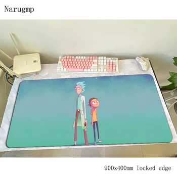 

Rick And Morty mouse pad locrkand Computer mat 900x400x3mm gaming mousepad large hot sales padmouse keyboard games pc gamer desk