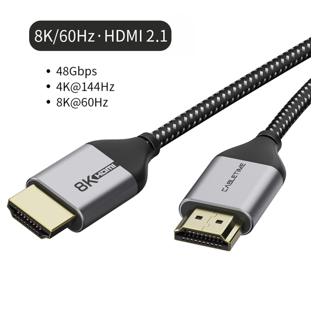 HDMI Cable 2.0 2.1 8K 4K 60Hz HDMI to HDMI Cord for PS4 TV 4K Splitter Switch Box Extender Video Cabo Cable HD C248