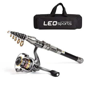 

Portable Fishing Rod Reel Combo Set 1.5M /1.8M /2.1M /2.4M Carbon Fiber Telescopic Fishing Pole Spinning Reels with Carrier Bag