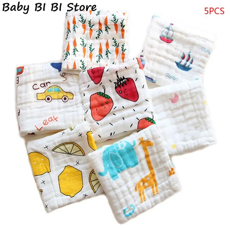 Детское квадратное слюнявное полотенце для младенцев с мультяшным принтом, салфетка для Мытье Ванны для новорожденных, Набор платков для лица