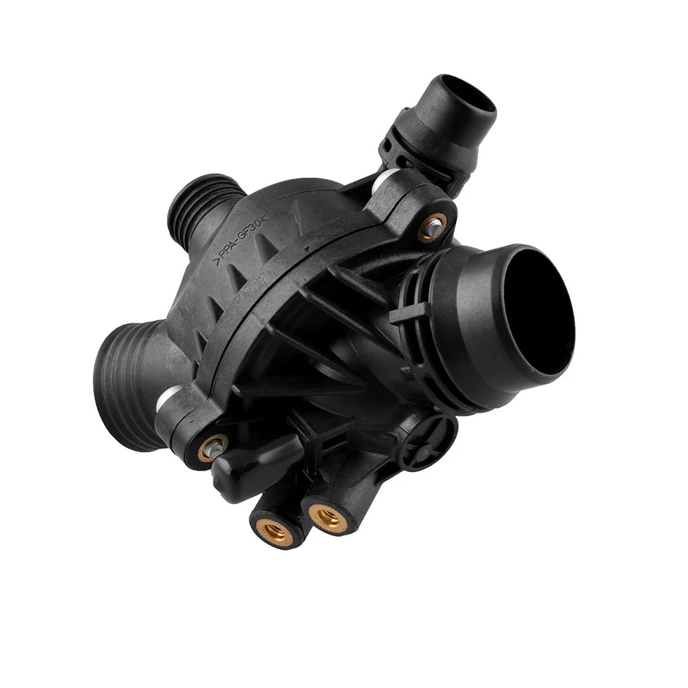 

new Car Water Pump Thermostat Assembly N52 For BMW E90 330 E60 530 E65 730 E83 X3 E85 Z4 Plastic Black Thermostat high quality