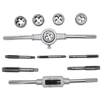 

12pcs Tap Die Set M3-M12 Screw Thread Metric Wrench DIY Kit Threading Hand Tools
