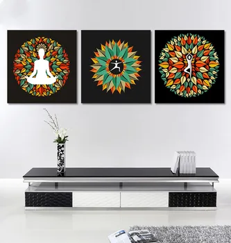 

art painting by numbers mandala series illustration hand-painted color oil painting