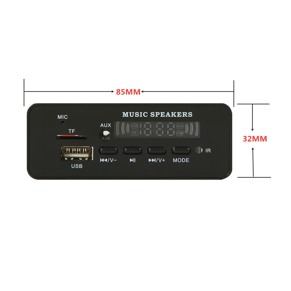 MP3 декодер с цветным экраном 5В 12В ARuiMei плата WMA WAV FLAC APE Bluetooth плеер USB TF FM радио