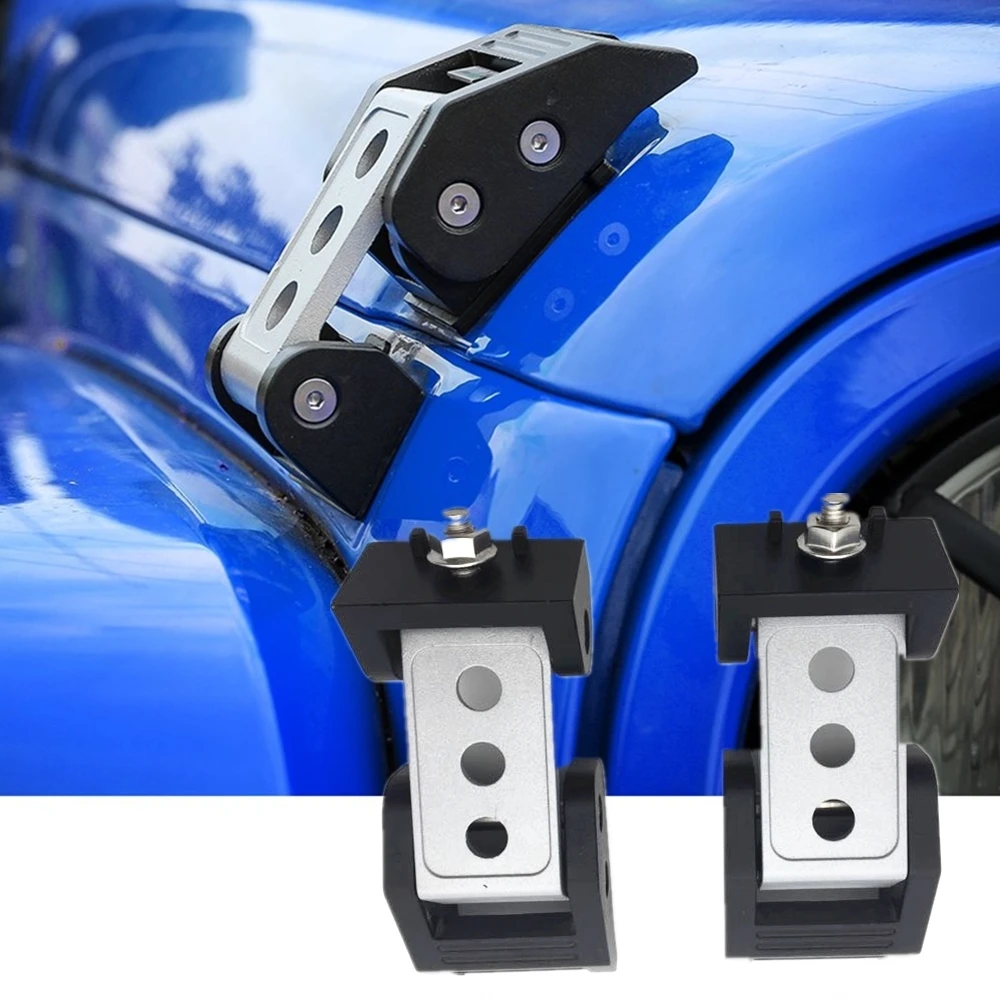Automotive Hood Scoops & Vents Boddenly Aluminum Hood Latches Hood Lock Catch for Jeep 20072018