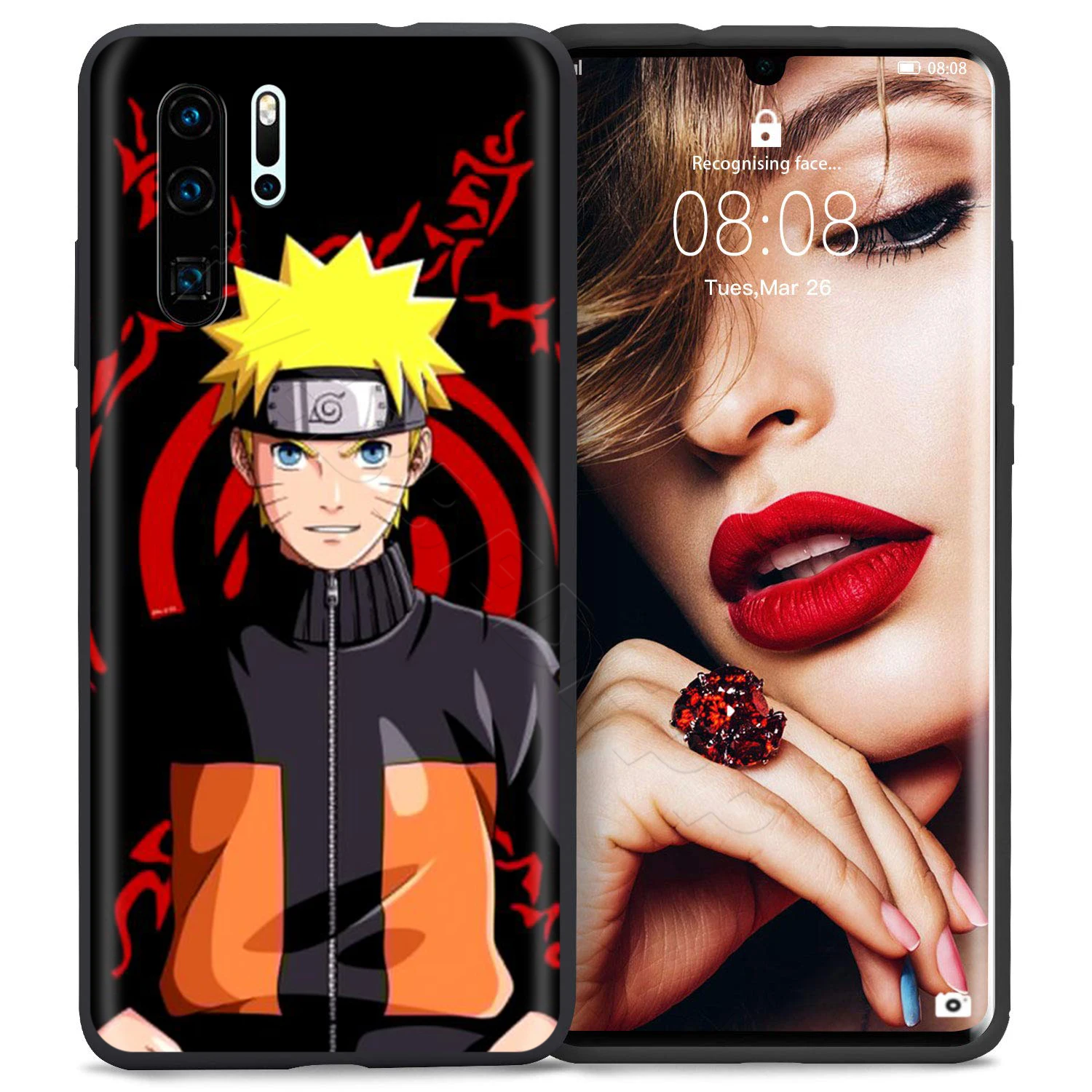Webbedepp в коробке Коллекционная модель игрушки Наруто Какаши чехол для Huawei P8 P9 P10 P20 P30 Lite Pro P Smart Z Мини