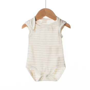 

0-2 Baby Rompers summer newborn Outfits Baby girl boy clothes Organic colored cotton baby clothing Infant jumpsuit sleep costume