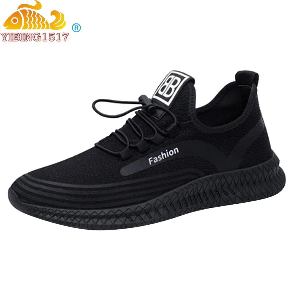 

2019 Spring Summer New Mens Casual Breathable Outdoor Mesh Running Flying Knit Casual Sports Student Fashion Slim Shoes Sneakers