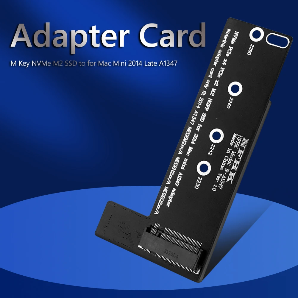 M Key NVMe M2 SSD преобразователь в MAC Mini 2014 Late A1347 MEGEN2 MEGEM2 MEGEQ2 адаптер карты ПК Райзер