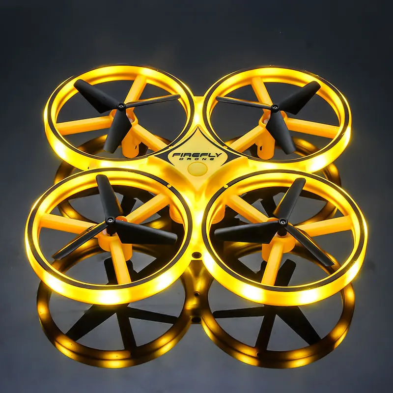 

Douyin Hot Selling Remote Control Toy Plane Unmanned Aerial Vehicle Set High Suspended UFO Induction Vehicle Four-axis Watch Rem