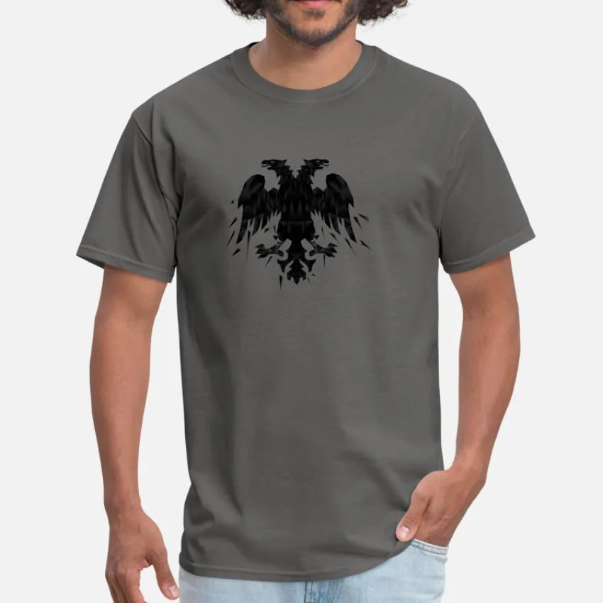 Eagle T Shirt Albanian Design Red Kosovo Cool Black Shapes | Мужская одежда
