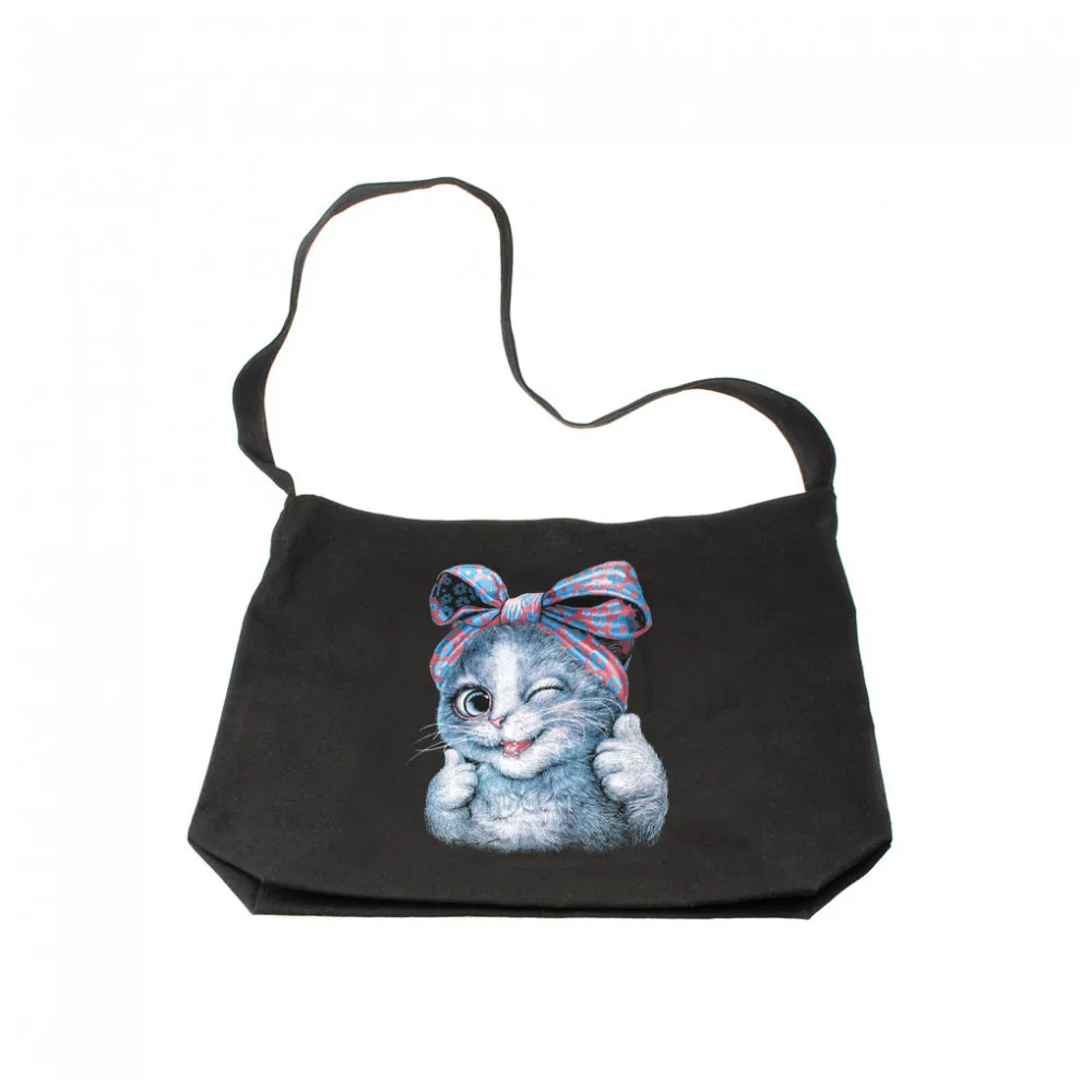 Сумка Белоснежка "Кошка с бантиком"