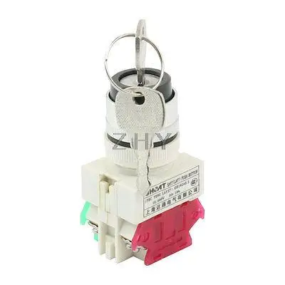

10Amp 660V Latching Actuator 2 Selector Position DPST Rotary Switch w Keys