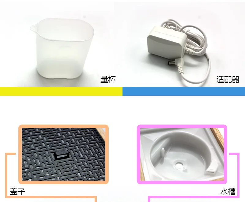 Shenzhen Manufacturers Direct Selling Square Box Chinese-style Wood Grain Aroma Diffuser Mini Domestic Humidifier Colorful Breat