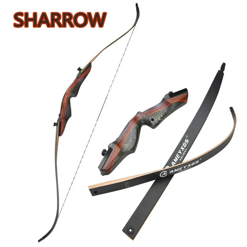 

1pc 62" Recurve Bow American Hunting Bow Takedown Wooden Shooting 20-50lbs Right Hand Wooden Riser For Hunting Shooting Archery