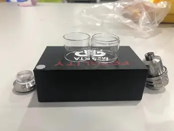 

QP Designs Fatality M25 RTA 4ml /5.5ml 25mm Top filling airflow Adjustment Rebuildable Atomizers vs Tauren ONE RTA top cap vape