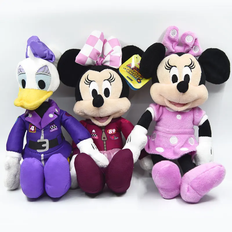 25cm Minnie Mouse mickey mouse pluto dog donald duck goofy dog plush Toys Stuffed Animals daisy baker soft toys kids toys