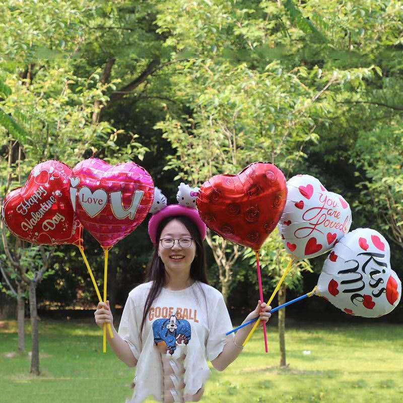 18 дюймов День рождения украшения 1 шт. I Love You Фольга воздушные шары футболки
