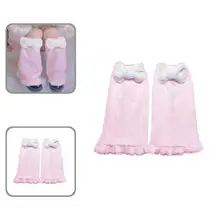 Doce meninas aquecedores de perna macio estudante fuzzy dos desenhos animados cosplay meias de perna de pelúcia aquecedores de perna inverno 1 par