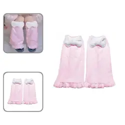 Sweet Girls Leg Warmers Fluffy Student Fuzzy Cartoon Cosplay Leg Socks  Plush Leg Warmers    Winter Leg Warmers 1 Pair
