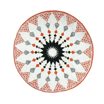 

Round Geometric Diamond Pattern Baby Play Mat Diameter 90cm Newborns Soft Nap Mat Sleeping Bedding Playing Crawl Mat