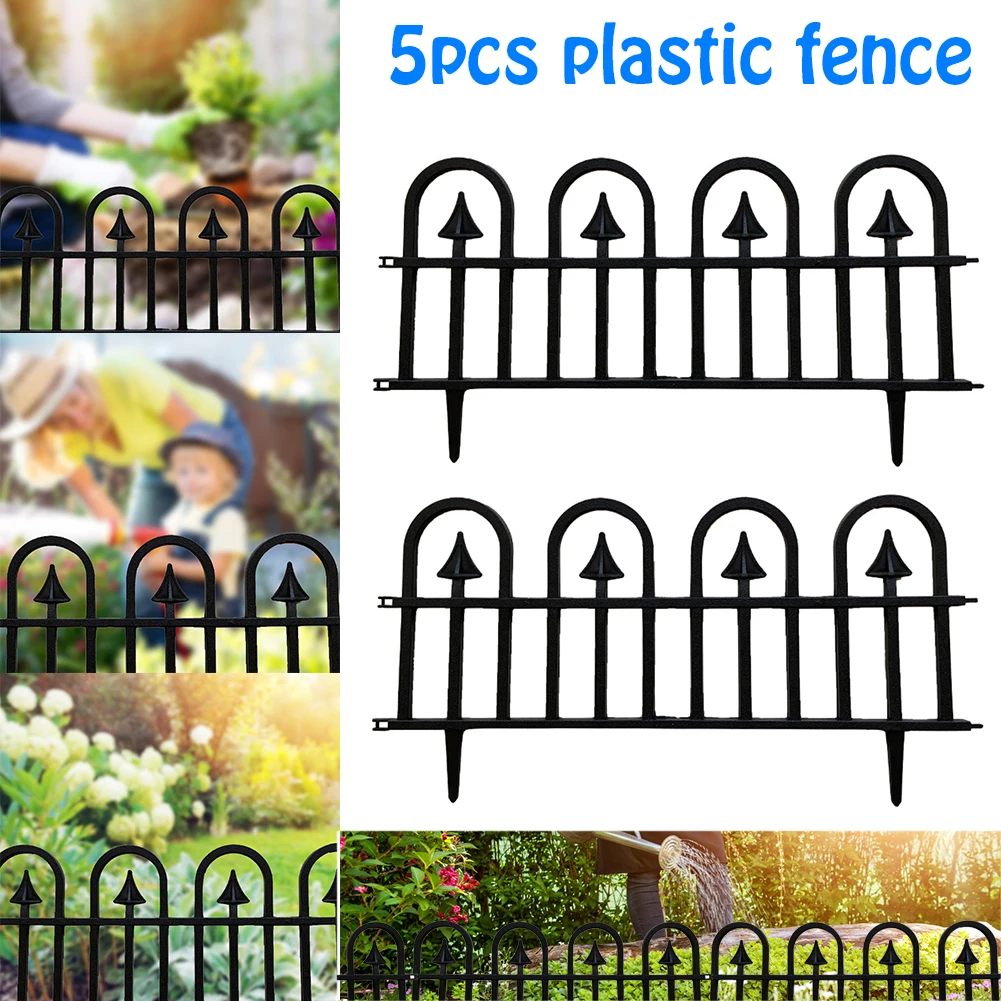 decorative fence Metal Bed Frame Bed Fence 5-tlg Socket Fence Flower bed edging fence 