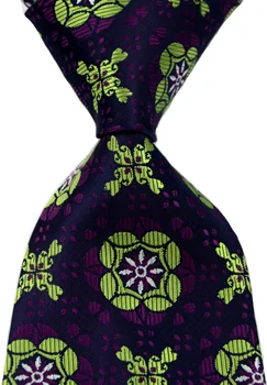 

Fashion MEN'S Classic Print Floral Purple Green Blue Ties Wedding Tie Silk Jacquard Woven Mens Dot Tie Neck Ties