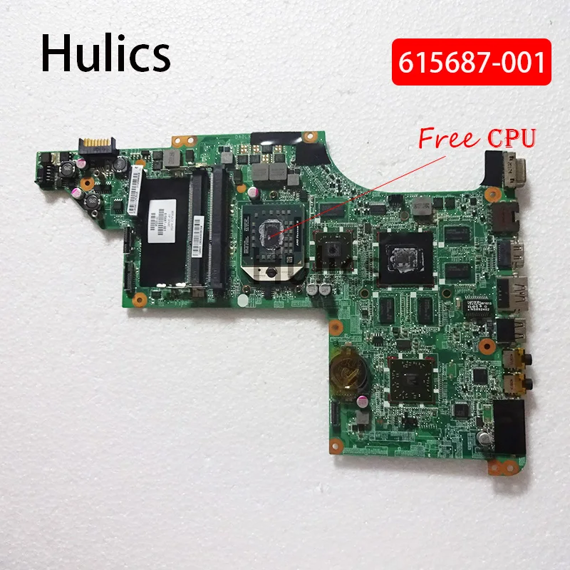 

Hulics Used DA0LX8MB6E1 615687-001 For Hp Pavilion DV7 DV7T DV7-4000 Laptop Motherboard DDR3 Free CPU