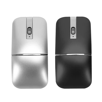 

2.4G USB Wireless+Bluetooth Folding Mouse Rechargeable Ergonomic Gaming Mouse for for Lenovo for Asus for Dell for HP Co