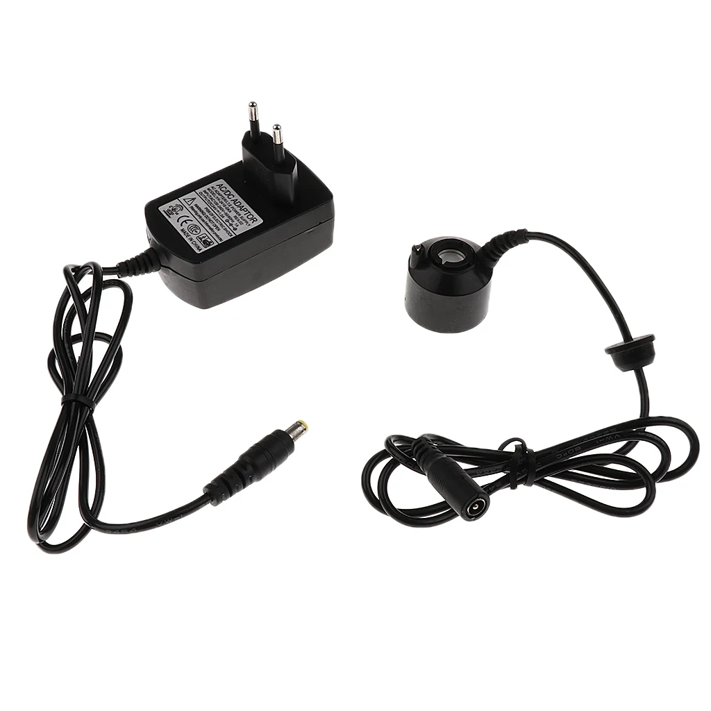 1-Head Black Mist Maker Fog Machine Atomizer Fogger Water Fountain EU Plug
